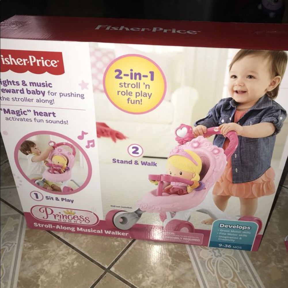 Princess Mommy Stroll-Along Musical Walker